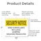 Signmission Video Surveillance No Illegal Dumping Violators OSHA Security Notice Sign, Al, 10in W x 7in L, 2PK OS-2PACK-SN-A-710-L-11691 - alternate 2